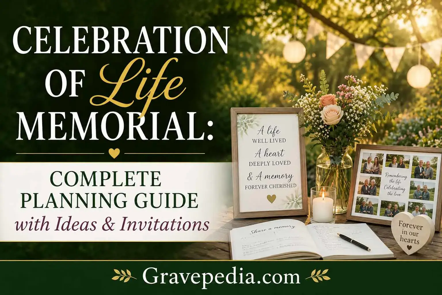 Celebration of Life Memorial: Complete Planning Guide with Ideas & Invitations