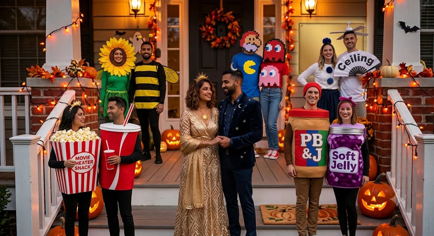Popular couples Halloween costumes for 2026 including matching and funny ideas