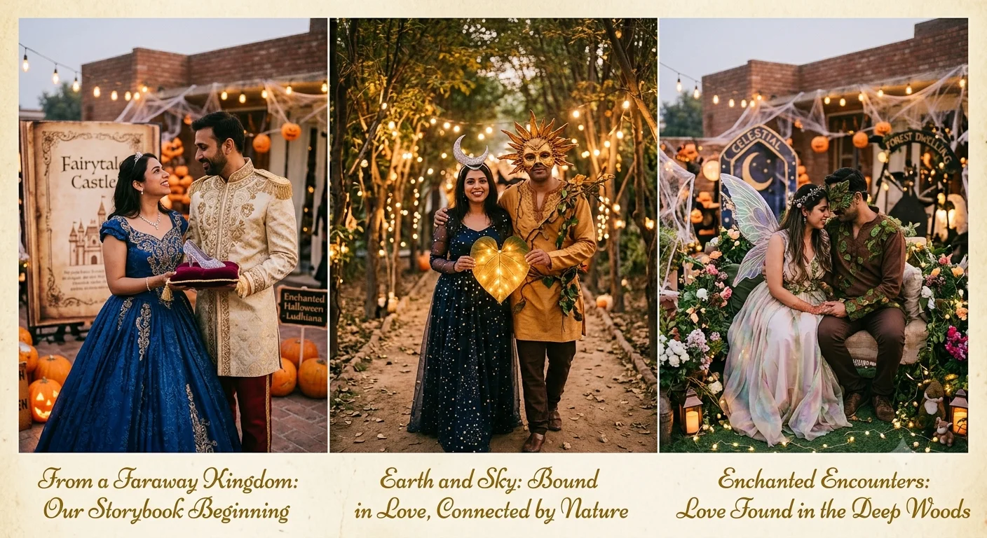 Cute and romantic couples Halloween costumes including nature and storybook themes