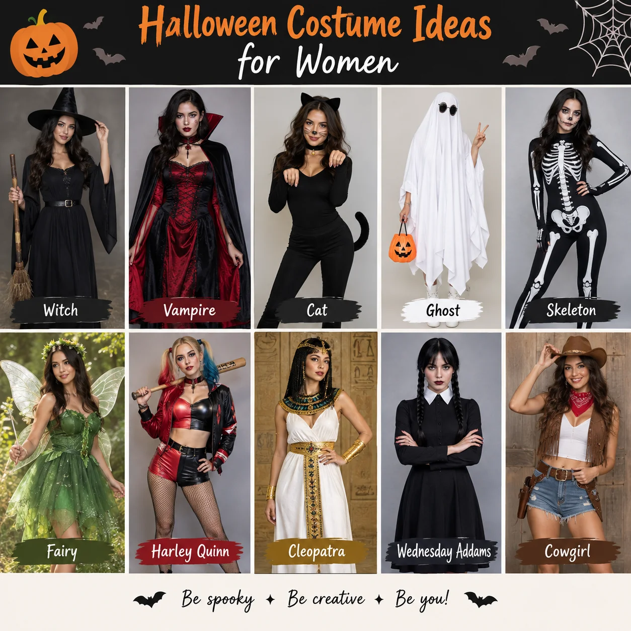 Halloween Costume Ideas for Women: Cute, Scary and Easy Looks