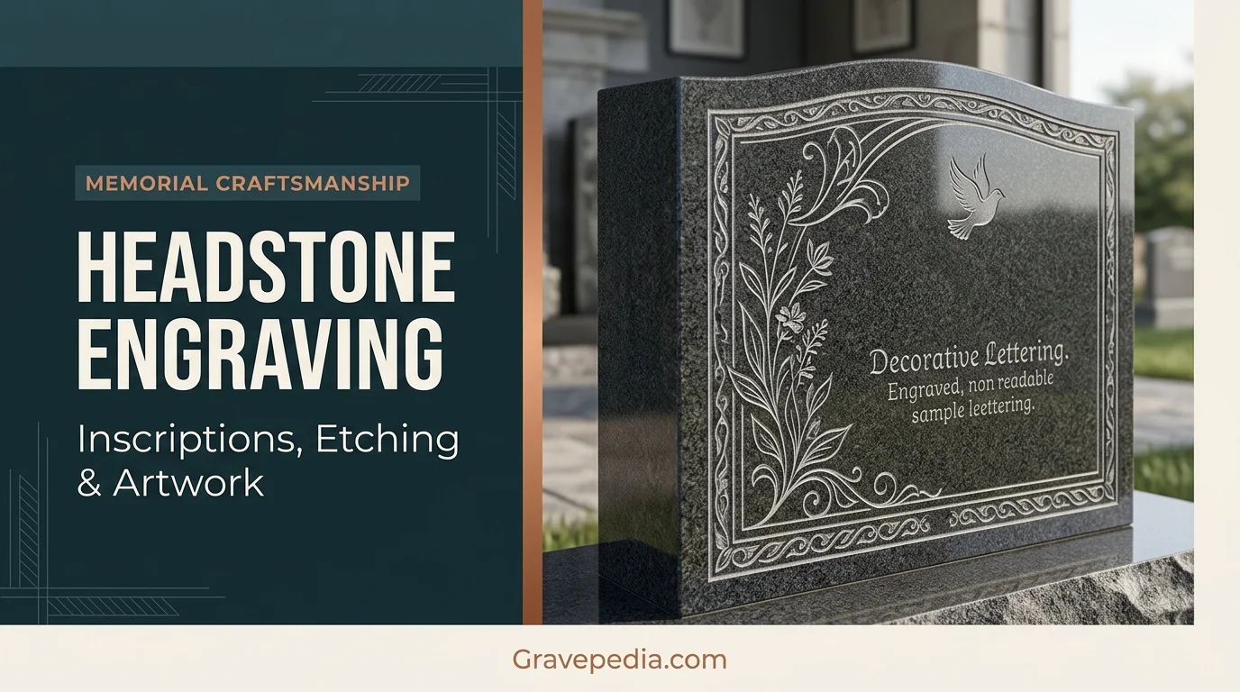 Headstone Engraving Designs: Inscriptions, Etching and Artwork
